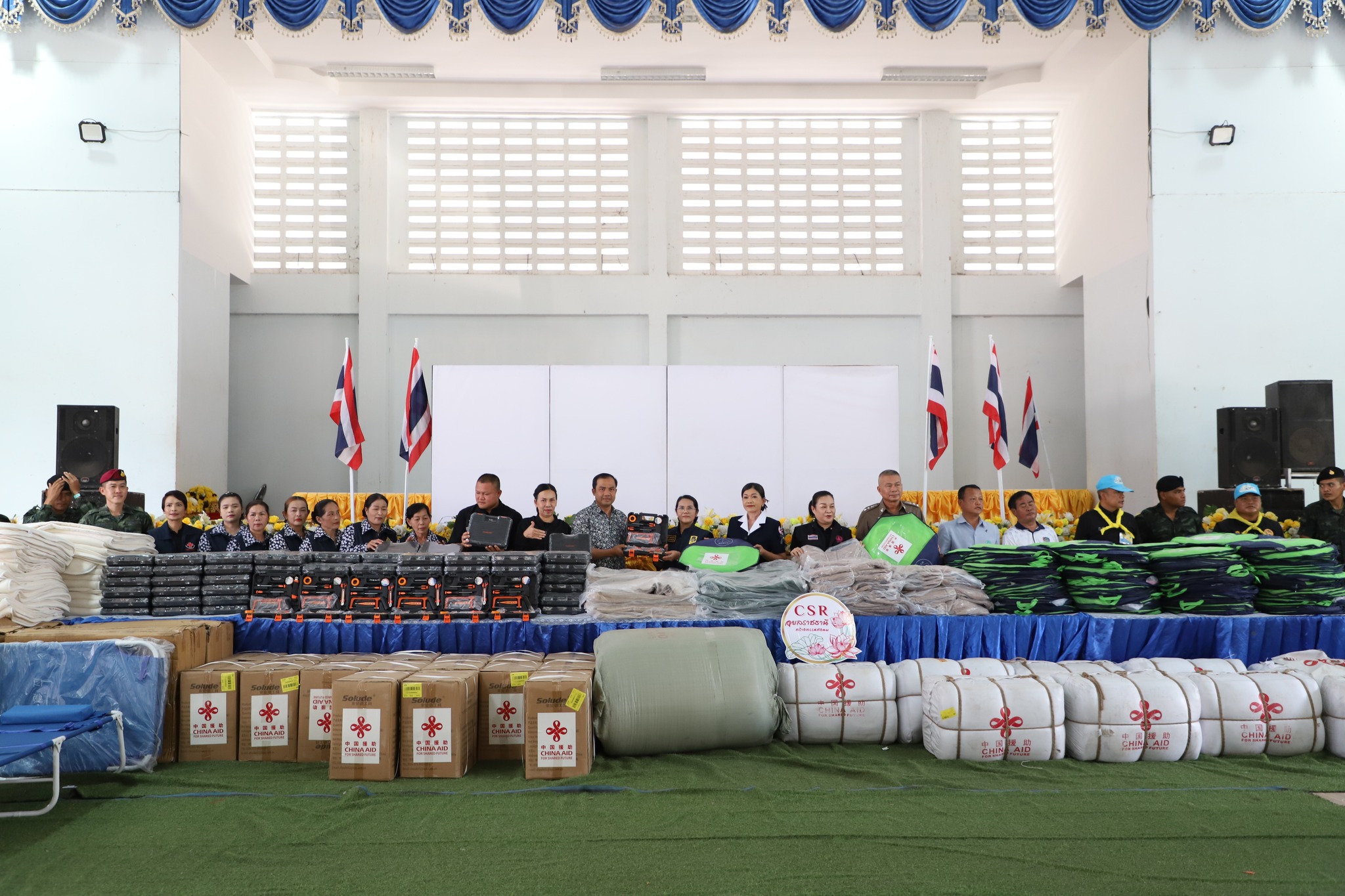 อุบลฯ รับมอบสิ่งของช่วยเหลือด้านมนุษยธรรมจากสาธารณรัฐประชาชนจีน เยียวยาผู้ได้รับผลกระทบชายแดนไทย-กัมพูชา